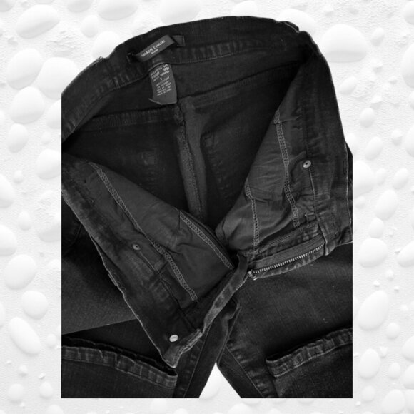 SIMON CHANG BLACK DENIM JEANS - SIZE 8 - Picture 8 of 8